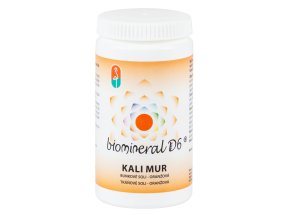 Biomineral D6 KALI MUR tkáňové soli ORANŽOVÁ 180 pastilek