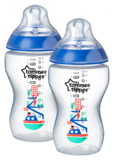 Láhev Tomme Tippee C2N 340 ml 2ks, modrá