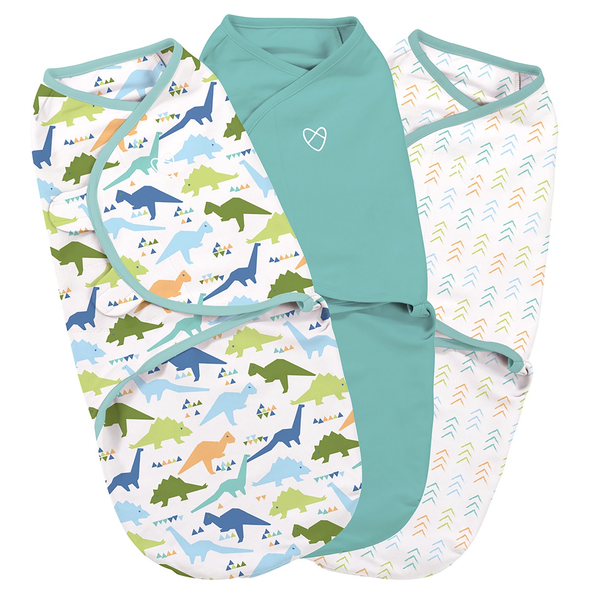 Summer Infant SwaddleMe zavinovačka dinosaur sada, 3ks velikost: S