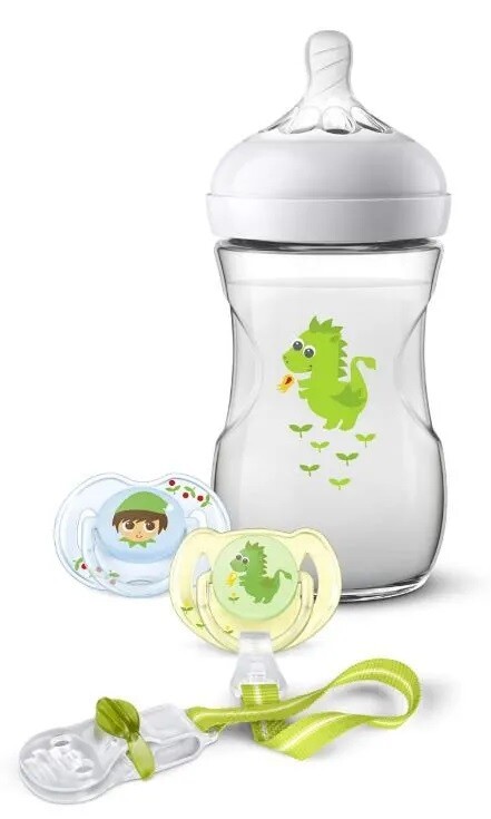 Philips Avent sada Natural 260 ml drak zelená