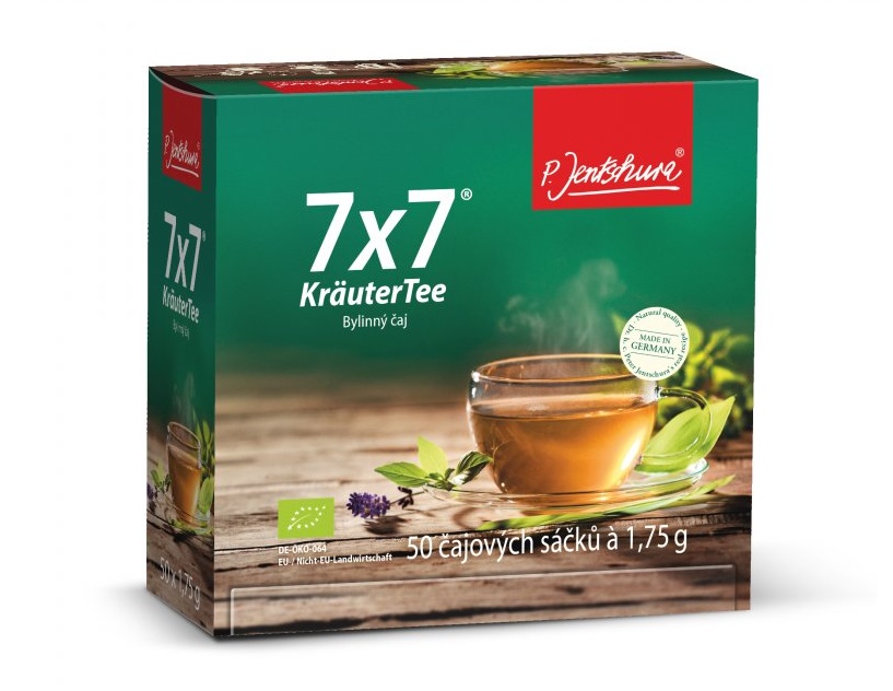 Jenstschura 7x7 KräuterTee Bio bylinný čaj porcovaný 50 x 1,75g