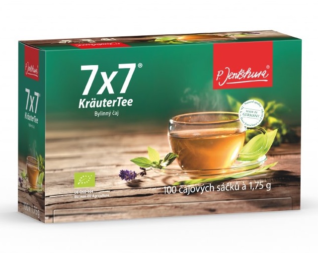 Jenstschura 7x7 KräuterTee Bio bylinný čaj porcovaný 100 x 1,75g