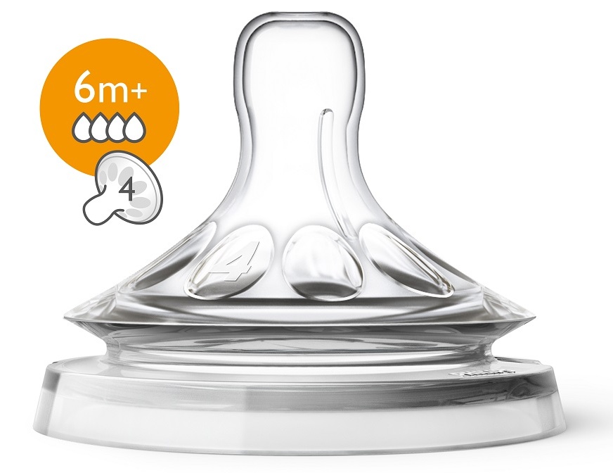 Avent dudlík Natural 6m+ rychlý průtok, 2 ks