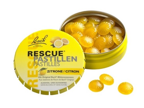 Bachovy květové esence Rescue krizové pastilky Citron 50 g