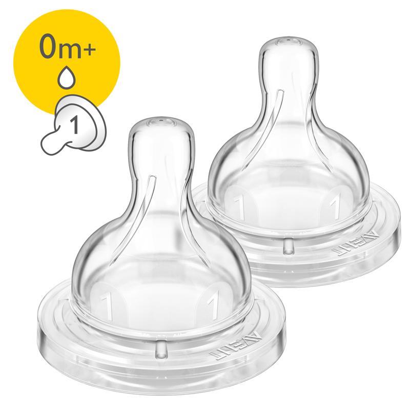 Philips Avent Dudlík Anti-colic/Classic+ 1 otvor, novorozenecký 2 ks Bílá