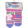 BeSnazzy protiskluzové ponožky pro zdravé lezení a první krůčky dívčí (růžové proužky)