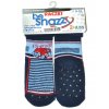 BeSnazzy protiskluzové ponožky pro zdravé lezení a první krůčky chlapecké (modré hasiči)