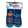 BeSnazzy protiskluzové ponožky pro zdravé lezení a první krůčky chlapecké (modré robot)