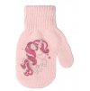 BeSnazzy pletené dětské rukavičky zateplené s obrázkem dívčí 12cm (světle růžové)