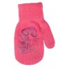 BeSnazzy pletené dětské rukavičky zateplené s obrázkem dívčí 12cm (tmavě růžové)