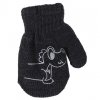 BeSnazzy pletené dětské rukavičky zateplené s obrázkem chlapecké tmavěšedé