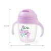 BabyOno netekoucí hrneček s brčkem a závažím, 240ml růžový (2)