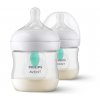 Avent láhve Natural Response s ventilem AirFree, 2ks, 125ml, 0m