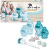 Tommee Tippee sada kojeneckých lahviček C2N s kartáčem a šidítky Blue (2)