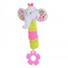 Baby Ono Plyšová hračka pískací slon s kousátkem