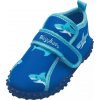 Playshoes neoprenové boty do vody pro děti modré Veselý žralok (1)