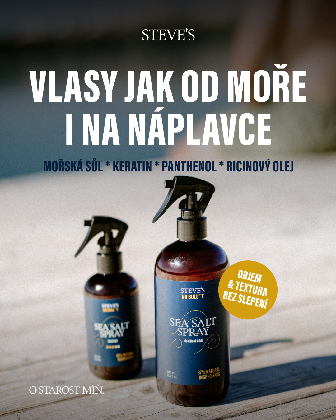 Fokus na Slaný sprej 👀 Vlasy jak od moře i na náplavce