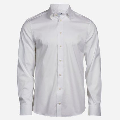 Bílá pánská košile TEE JAYS (4)