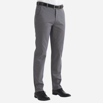 Šedé chinos kalhoty Brook Taverner