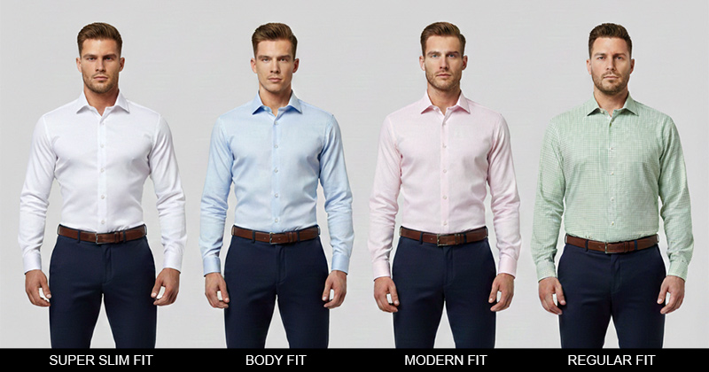 Strihy a tabuľka veľkostí košieľ