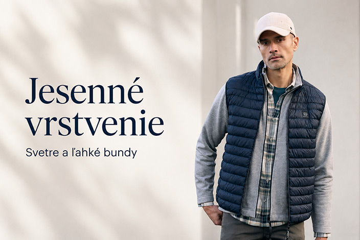 Jesenné vrstvenie - svetre a ľahké bundy