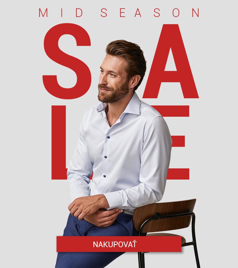 Mid-season sale pánske oblečenie 2026
