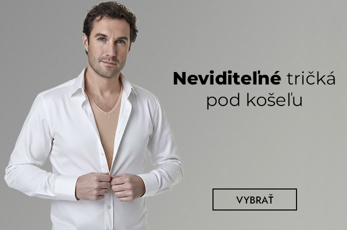 Neviditeľné tričká pod košeľu