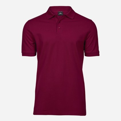 Tmavočervená polokošeľa TEE JAYS (4))
