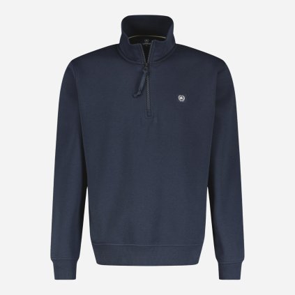 Tmavomodrá mikna s golierom na zips LERROS (6)