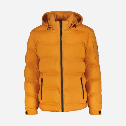 Oranžová pánska zimná bunda – teplá, výrazná a praktická  LERROS