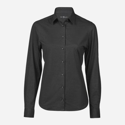 Čierna dámska košeľa Active Stretch TEE JAYS (2)