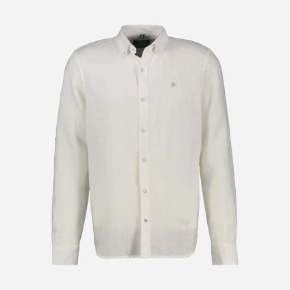 Biela ľanová košeľa LERROS (7)