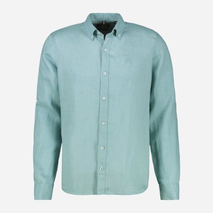 Tyrkysová ľanová košeľa LERROS (2)