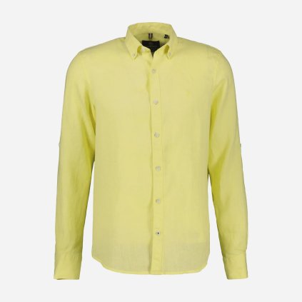 Žltá ľanová košeľa LERROS (3)