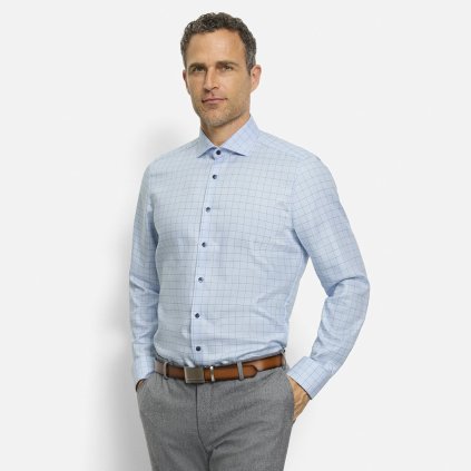 Modrá košeľa OLYMP Body Fit (1)