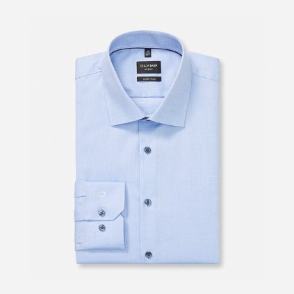 Modrá košeľa OLYMP super slim fit (6)