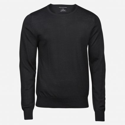 Čierny merino sveter