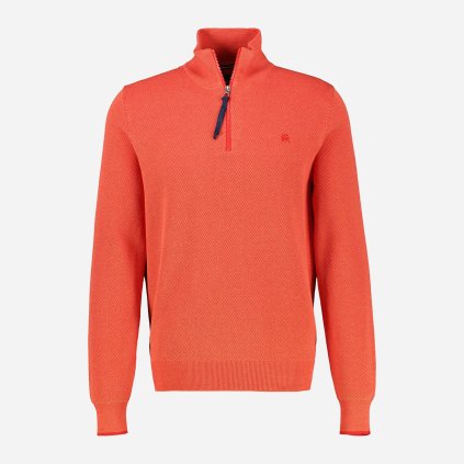 Oranžový pánsky sveter so stojačikom LERROS (5)