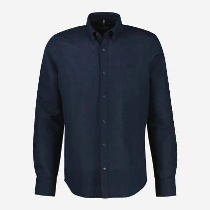 Modrá ľanová košeľa LERROS (1)