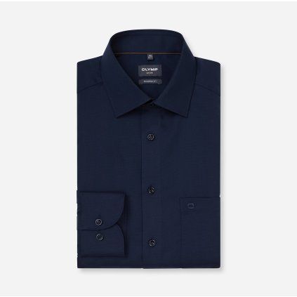 OLYMP Luxor Tmavomodrá košeľa Modern fit (1)