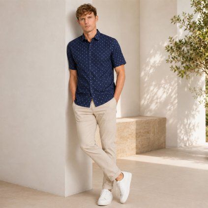 OLYMP modrá košeľa Modern fit (1)