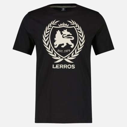 Čierne tričko LERROS Logoprint