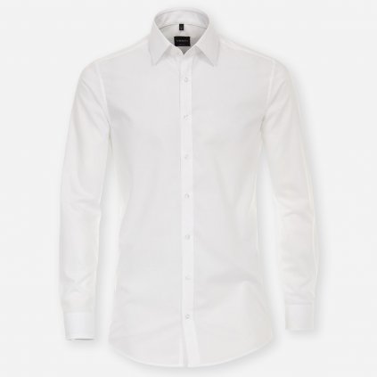 Biela pánska košeľa s predĺženými rukávmi (4)