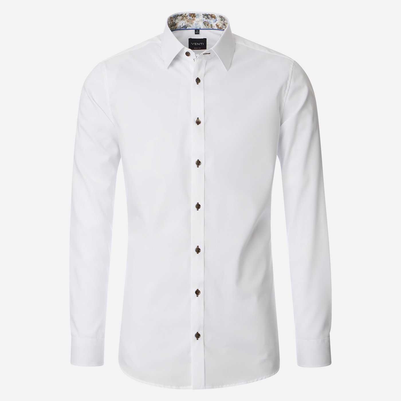 Biela pánska košeľa, Body fit  VENTI Veľkosť: 43 (XL)