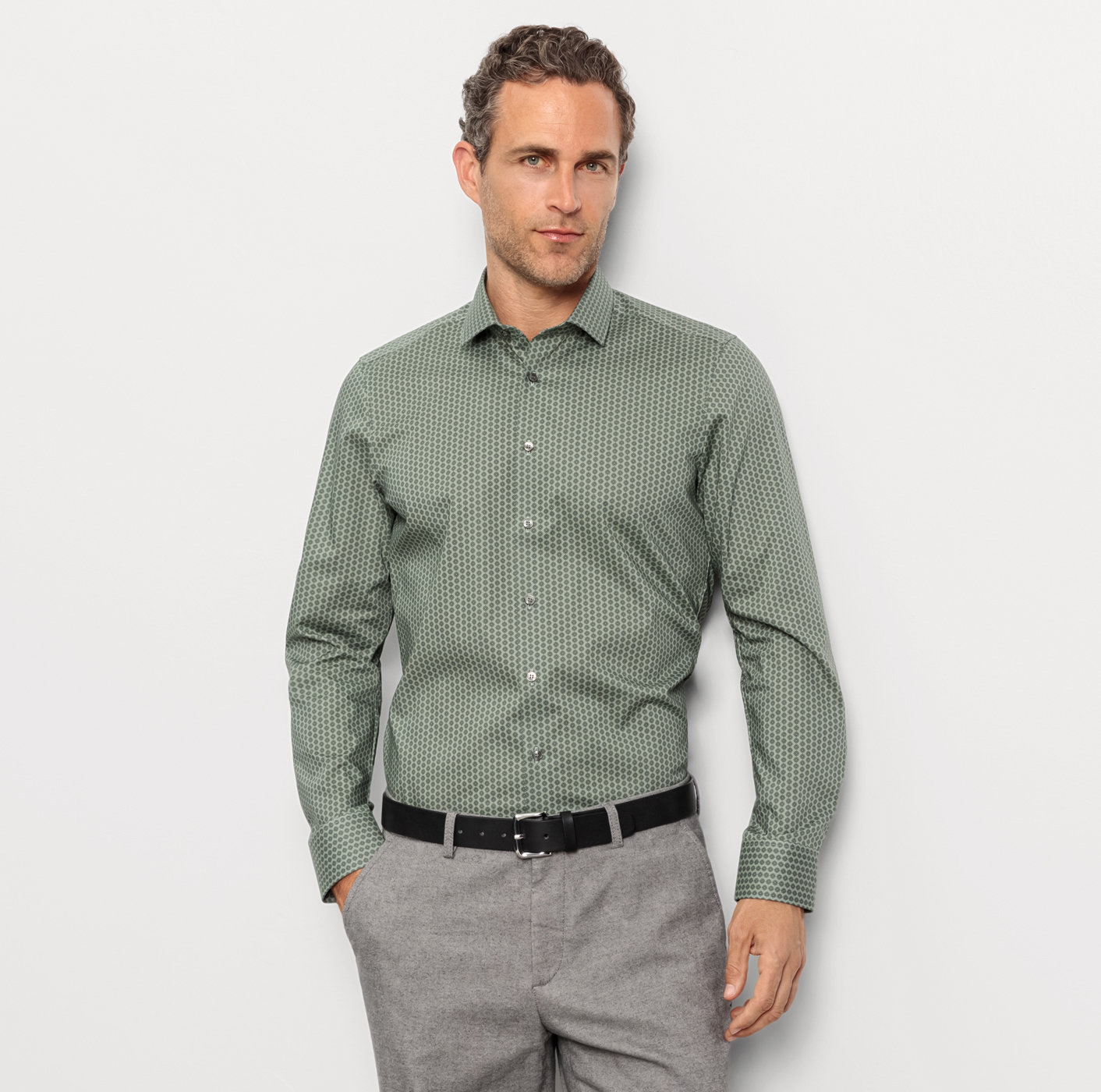 Pánska košeľa Level 5, Body fit  OLYMP Veľkosť: 38 (S)