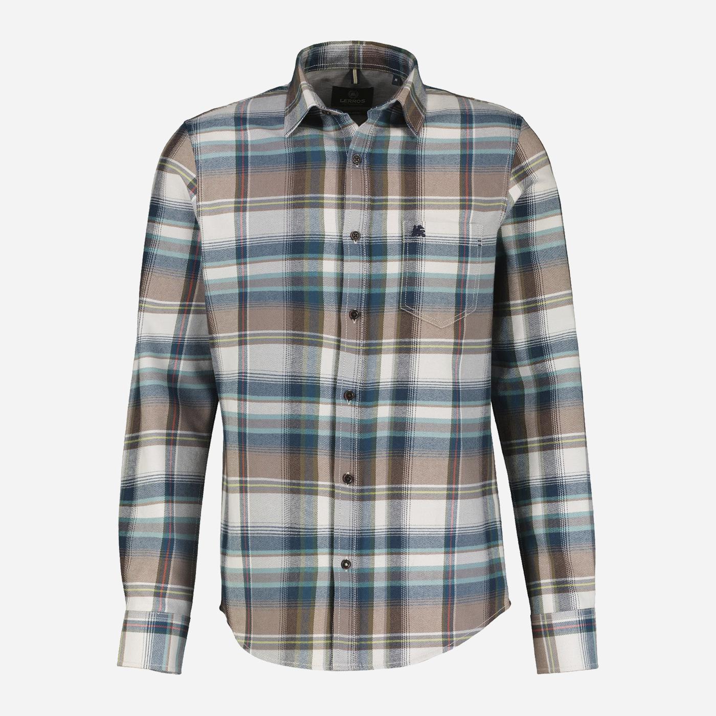 Károvaná pánska košeľa  LERROS Veľkosť: XXL