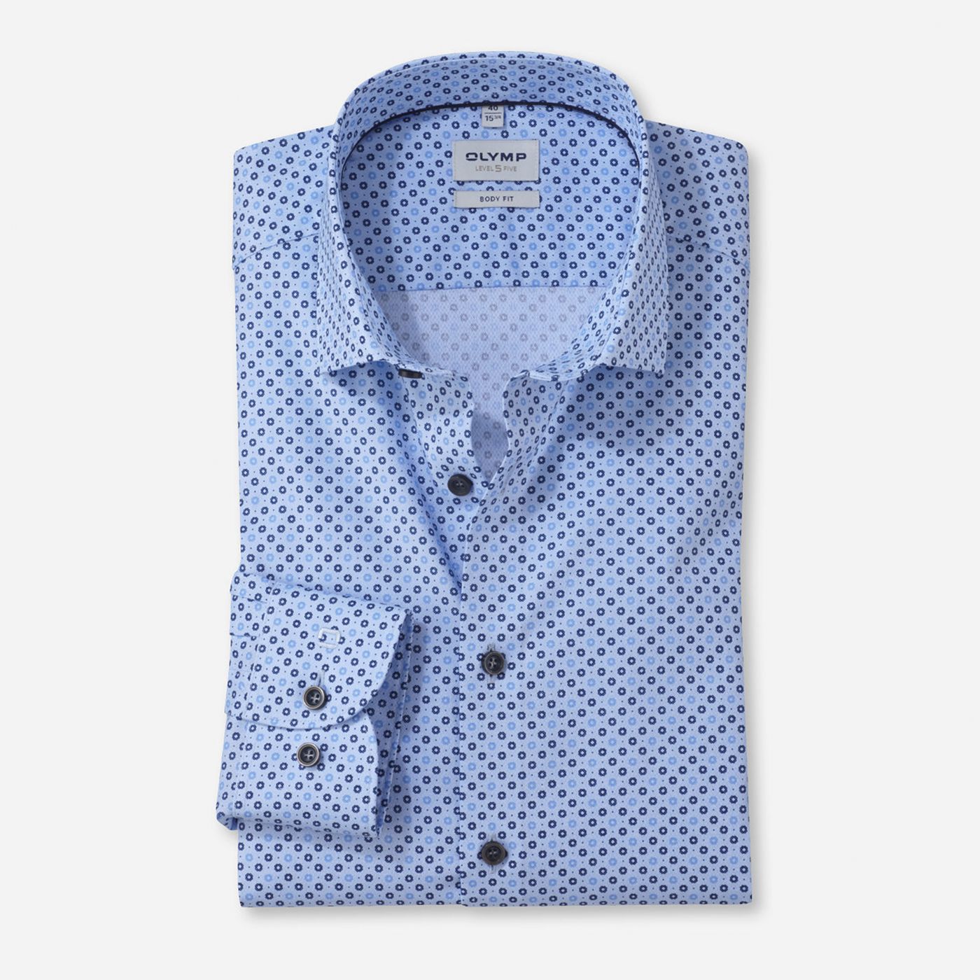 Pánska košeľa OLYMP Level Five, Body fit  OLYMP Veľkosť: 42 (L)