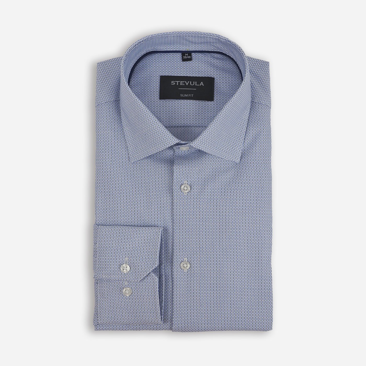 Pánska košeľa, rukávy 72 cm, Slim fit  STEVULA Veľkosť: M 39/40