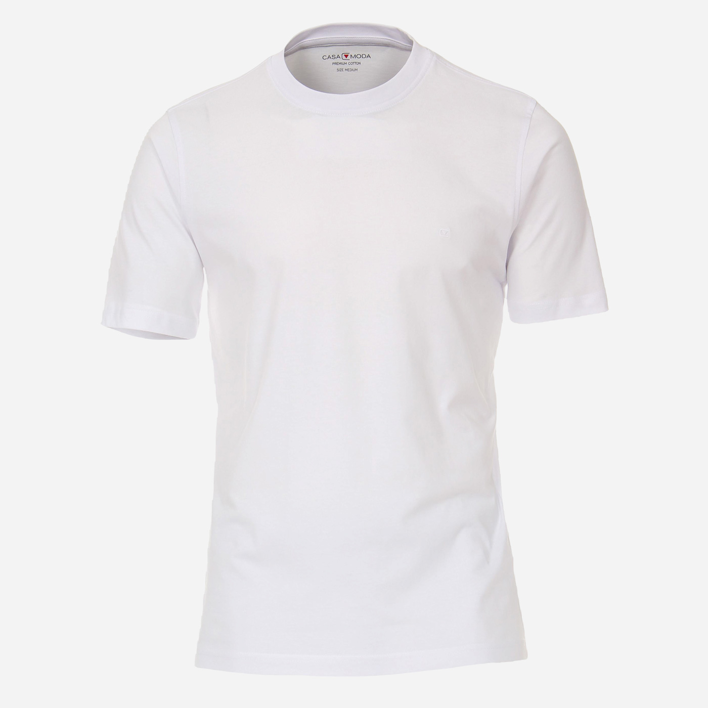 CASAMODA Biele bavlnené tričko Veľkosť: S