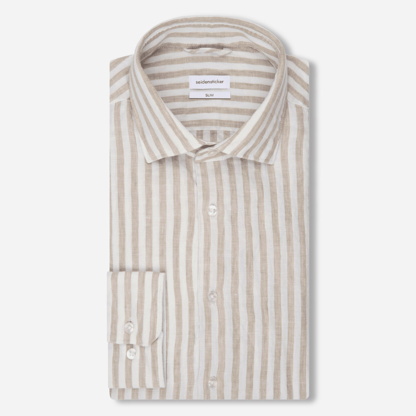 Ľanová pánska košeľa, Slim fit  Seidensticker Veľkosť: 42 (L)